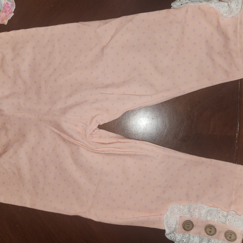 cheeky plum Cora Set Wildflower Waltz Floral Top and Pink Leggings Matching Set - Picture 2 of 4